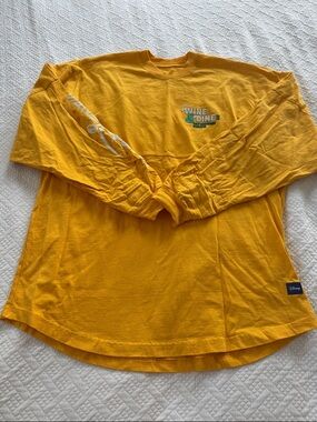 Disney Yellow Long Sleeve 'Wine & Dine' Graphic Spirit Shirt